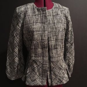 Banana republic blazer jacket with zip size 12 bw